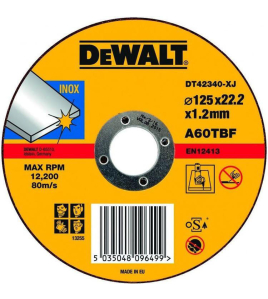 125х2,5 за рязане на метал DEWALT