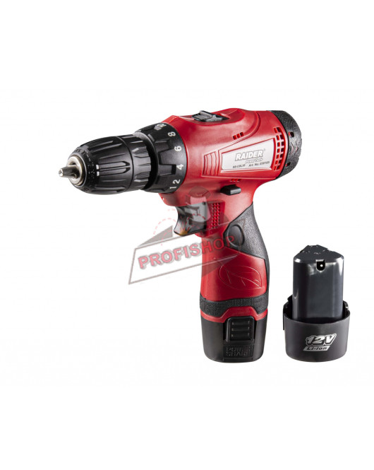 Акумулаторна бормашина 12 V, 2х1.5 Ah, 24 Nm, с 2 батерии и зарядно устройство, RAIDER RD-CDL35,030165