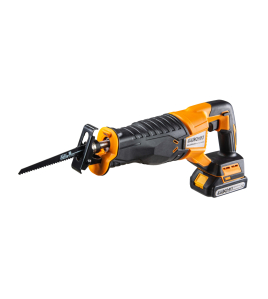 Акумулаторен саблен трион Baukraft BK-CRS34 Set, 18 V, 2 Ah, 25 мм, с батерия, зарядно и куфар 050602