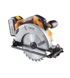 Акумулаторен безчетков ръчен циркуляр Baukraft BK-CSL02, 18 V, 4 Ah, 180 мм, с батерия и зарядно 052401