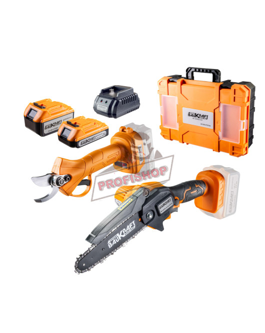 К-т Резачка 18V 150mm&Лозарска ножица 4Ah2Ah куфар BK-GPPS25,075743 Baukraft