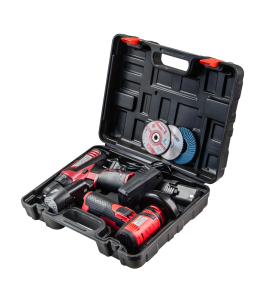 Комплект акумулаторни машини, 12 V, 2x2 Ah, с две батерии, зарядно и куфар, Raider RDP-CDLCAG03 , 030168
