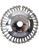 Четка телена за коса конусна плетена Ø200mm x Ø25.4mm RAIDER 110241 Четка телена за коса конусна плетена Ø200mm x Ø25.4mm RAIDER 110241