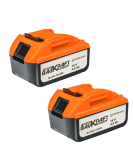 Комплект акумулаторни безчеткови машини 18 V, 2x4 Ah, с батерии, зарядно и куфар Baukraft BK-3-1 030614