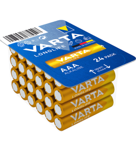 Алкални батерии Varta Longlife AAA LR03 BIG BOX 24 броя