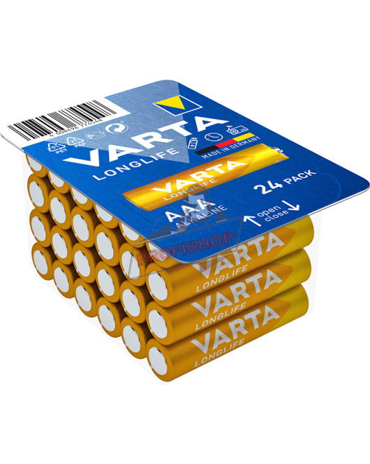Алкални батерии Varta Longlife AAA LR03 BIG BOX 24 броя Алкални батерии Varta Longlife AAA LR03 BIG BOX 24 броя