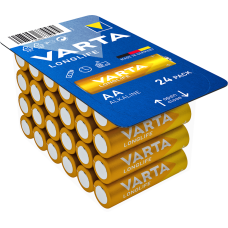 Алкални батерии Varta Longlife AA LR6 BIG BOX 24 броя