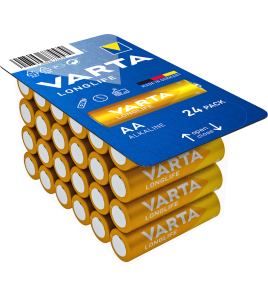 Алкални батерии Varta Longlife AA LR6 BIG BOX 24 броя