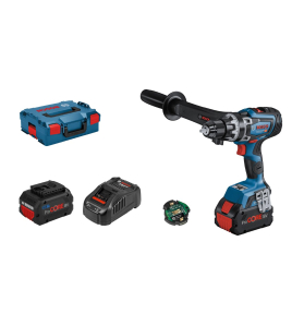 Акумулаторен винтоверт Bosch GSR 18 V, 150 Nm, с 2 батерии 8.0 Ah, зарядно и куфар, 06019J5005