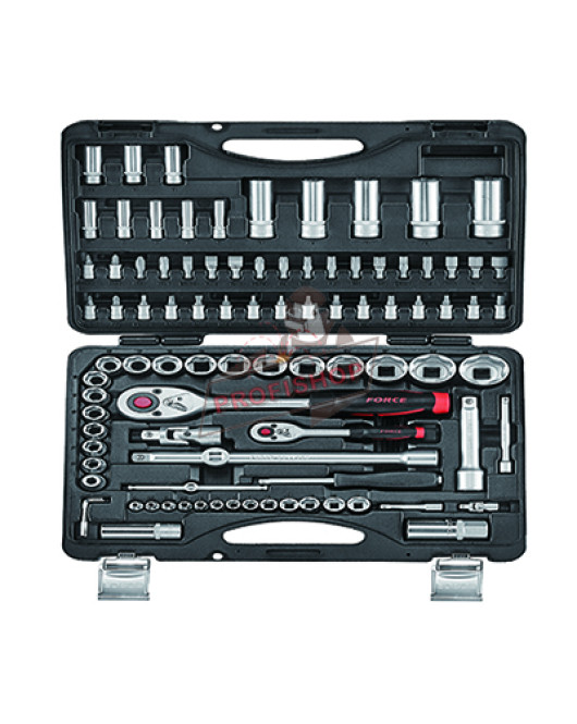 Гедоре 94 части FORCE JN66369 1/4”, 1/2”, шестостен Гедоре 94 части FORCE JN66369 1/4”, 1/2”, шестостен