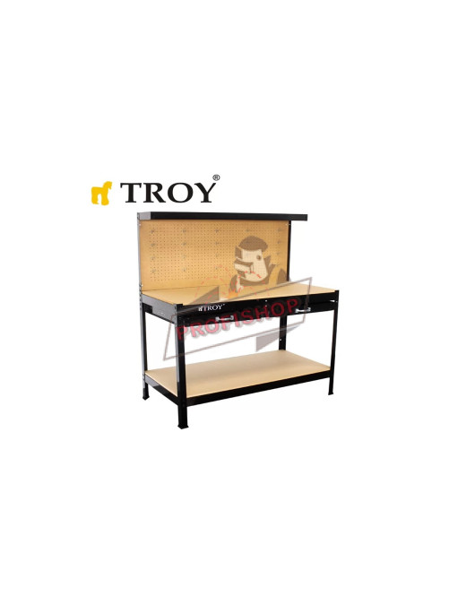 Работна маса с 2 чекмеджета / Troy 90014 / Работна маса с 2 чекмеджета / Troy 90014 /