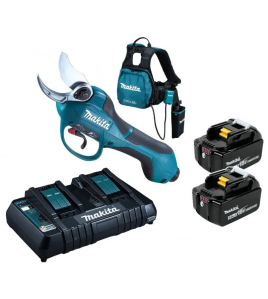 Акумулаторна лозарска ножица MAKITA DUP362PT2 с 2 бр. батерии, зарядно устройство и раница