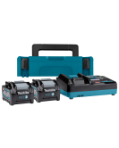 Комплект 2 батерии и бързо зарядно Makita 191J97-1, XGT, 2x40 V, 2x4 Ah Комплект 2 батерии и бързо зарядно Makita 191J97-1, XGT, 2x40 V, 2x4 Ah