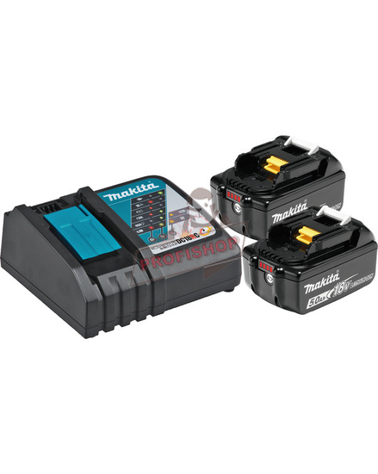 Комплект 2 броя Батерии, LXT, 18V ,5,0Ah и зарядно устройство ,MAKITA 197570-9 Комплект 2 броя Батерии, LXT, 18V ,5,0Ah и зарядно устройство ,MAKITA 197570-9