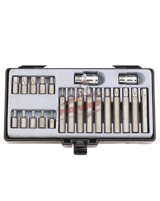 Шестограми накрайник TORX 10mm с отвор (Т10Н-Т55Н) комплект 22 бр. JN66142 FORCE Шестограми накрайник TORX 10mm с отвор (Т10Н-Т55Н) комплект 22 бр. JN66142 FORCE