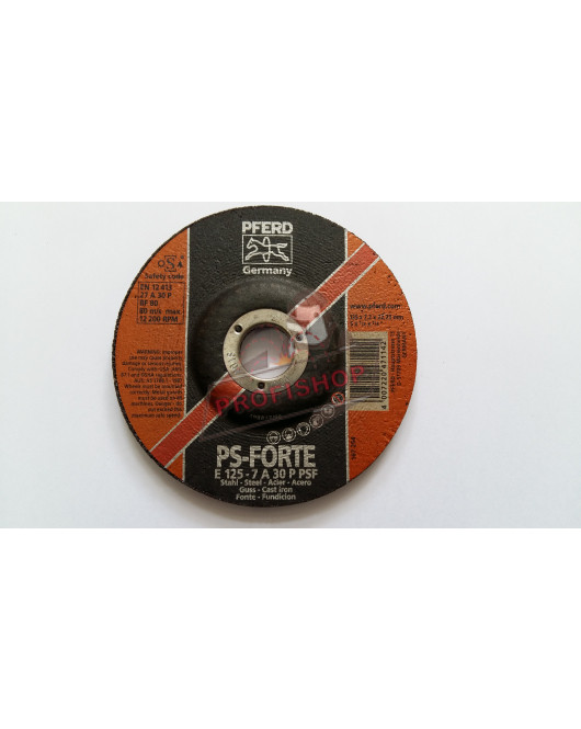 125х7,2 диск за шлайфане на метал PFERD 0062012634