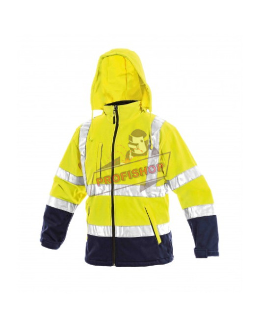 Работно яке софтшел с качулка DERBI Jacket | Жълто Работно яке софтшел с качулка DERBI Jacket | Жълто