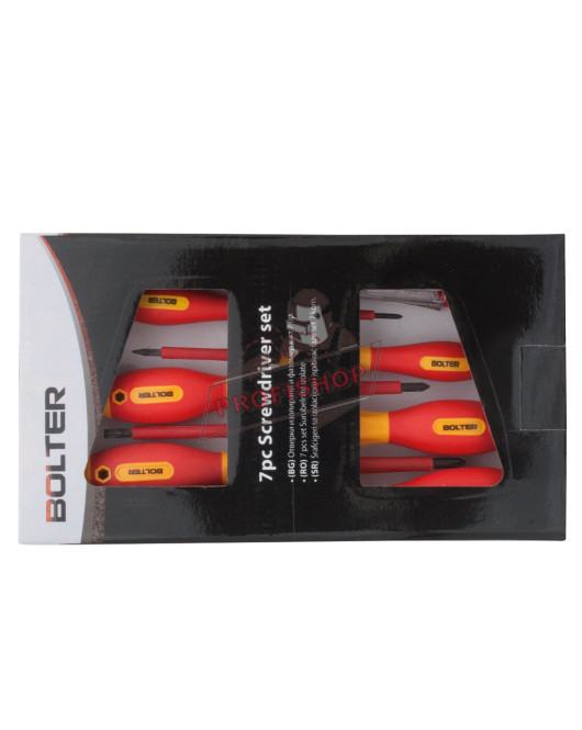 Изолирани отвертки комплект Bolter XG53659, 7 части XG53659 Изолирани отвертки комплект Bolter XG53659, 7 части XG53659