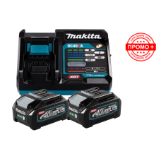 Комплект 2 батерии и  бързо зарядно Makita 191V6-0, XGT, 2x40 V, 2x5 Ah