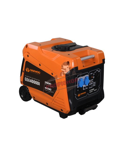 Генератор инверторен 3.5kW/3.8 kW, ел. старт, с дръжка и колела DAEWOO GDA4000DI