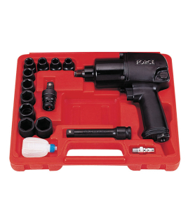 Пневматичен гайковерт 1/2" 813N-M с комплект вложки 15 части FORCE