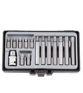 Шестограми накрайник TORX 10mm (T20-T55) комплект 15 бр. JN66280 FORCE