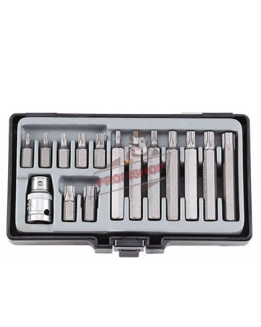 Шестограми накрайник TORX 10mm (T20-T55) комплект 15 бр. JN66280 FORCE