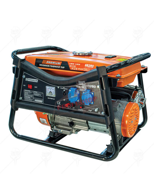 Монофазен бензинов генератор , 3.0 kW, 15 л, Premium 48280