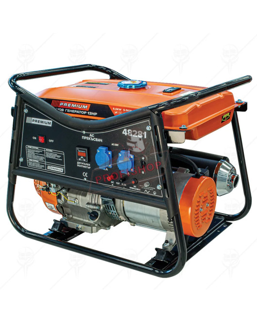 Монофазен бензинов генератор , 5.5 kW, 25 л, Premium 48281