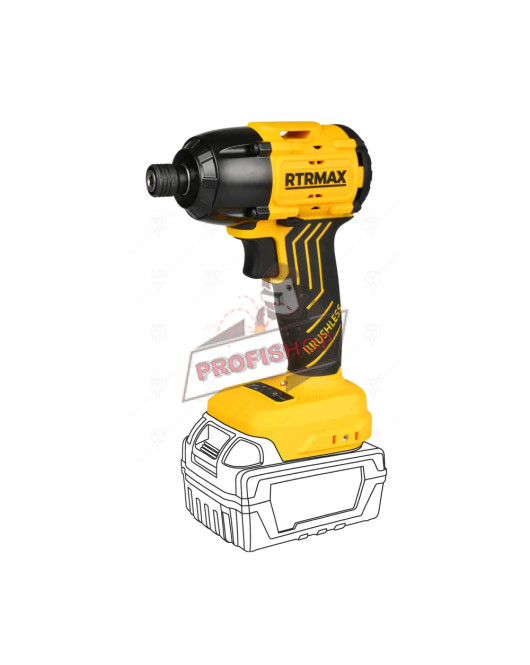 Акумулаторен винтоверт , 20V, 200Nm, 4 Ah, с две батерии, зарядно и куфар, RTR MAX RTS5020