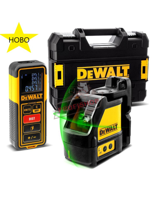 Нивелир DeWALT лазерен линеен с 2 лъча 20 м, 0.3 мм/м, DW0889CG Нивелир DeWALT лазерен линеен с 2 лъча 20 м, 0.3 мм/м, DW0889CG