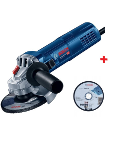 Ъглошлайф BOSCH GWS 9-125 900 W , 125 мм (0601396007) + ПОДАРЪК 10 бр. Диск за рязане Standart for Metal прав