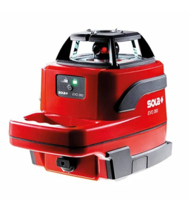 Самонивелиращ се ротационен лазерен нивелир SOLA EVO 360, 20-300 м, 0.1 мм/м, с 2 батерии, зарядно и куфар 71018201