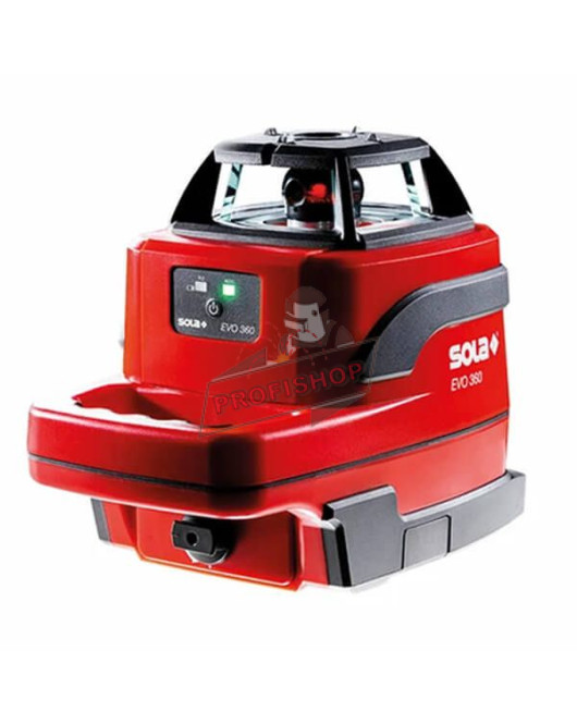 Самонивелиращ се ротационен лазерен нивелир SOLA EVO 360, 20-300 м, 0.1 мм/м, с 2 батерии, зарядно и куфар 71018201