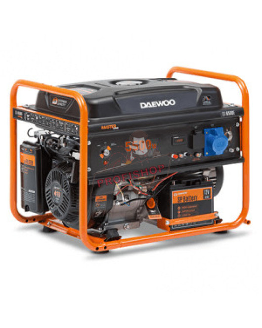 Бензинов монофазен генератор DAEWOO 7500 W, 25 l eлектронен старт GD8500E 