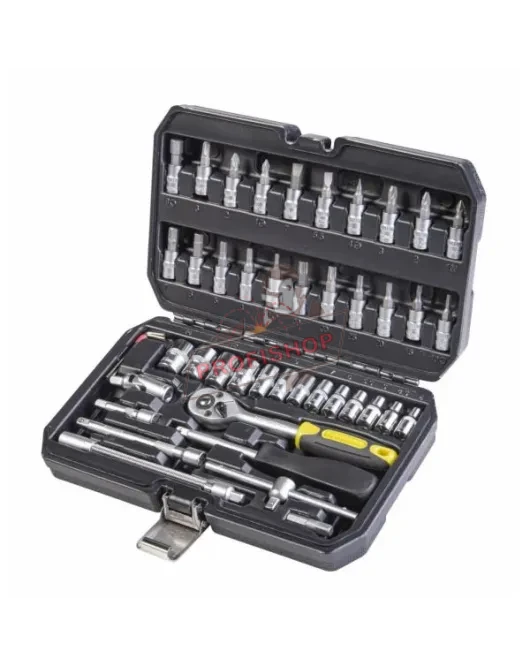 К-кт инструменти 46 части 1/4" CR-V първо поколение TMP 339203 К-кт инструменти 46 части 1/4" CR-V първо поколение TMP 339203