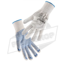 Работни ръкавици с ПВХ точки KELE | Бяло, 650400