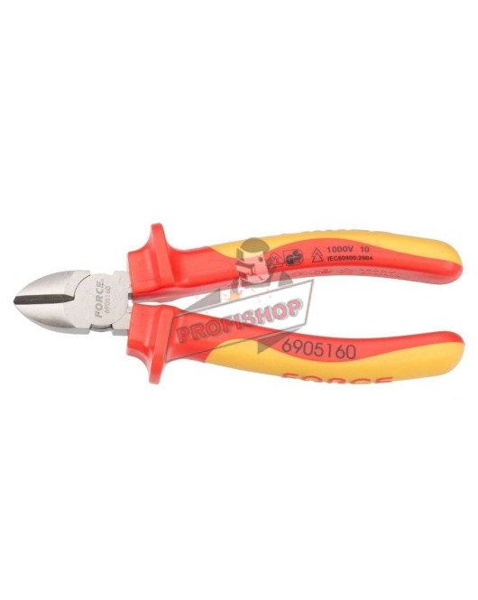 Клещи изолирани резачки Force 6905160 /1000 V, 160 мм-6"/JN10500 Клещи изолирани резачки Force 6905160 /1000 V, 160 мм-6"/JN10500