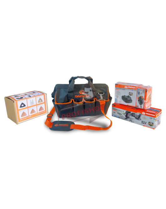 Мултишлайф DALMT18-1 + START PACK LI-1 + 12 аксесоара + чанта к-кт DAEWOO COMBO DW2 Мултишлайф DALMT18-1 + START PACK LI-1 + 12 аксесоара + чанта к-кт DAEWOO COMBO DW2