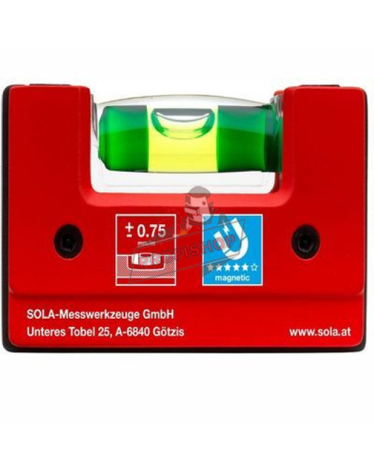 Нивелир мини с магнит 68мм. SOLA GO! magnetic 01621101 Нивелир мини с магнит 68мм. SOLA GO! magnetic 01621101