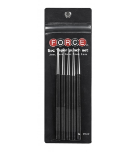 Комплект пробои Force tools / L185, 5 броя, Ø 2-6 мм /
