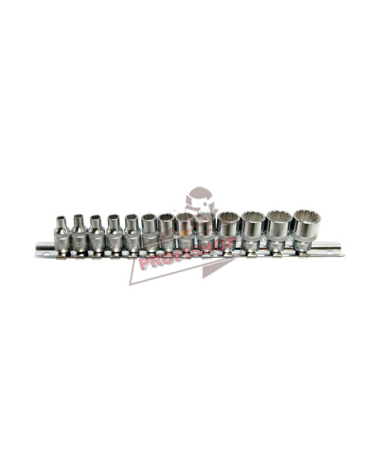 Вложки дванадесетостенни 1/4" (4-14mm) комплект 13 бр. JN66275 FORCE