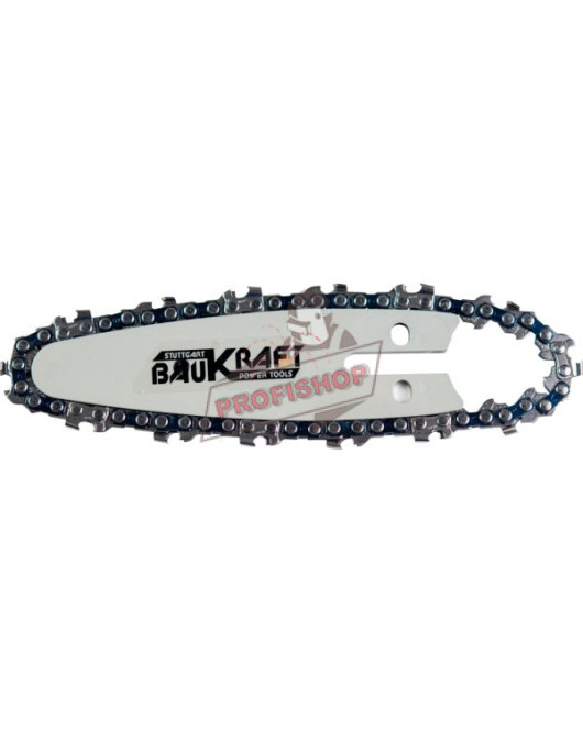 Комплект шина с верига за резачка Baukraft, 100 мм, за BK-GP22 140128