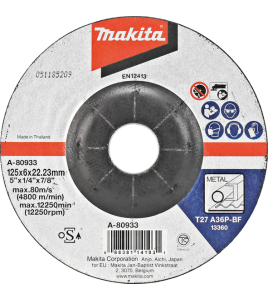 125х6 диск за шлайфане на метал Makita A-80933