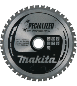 Циркулярен диск за рязане на сандвич панели , 165x20x1.75 мм, 42T, Makita Specialized B-63149