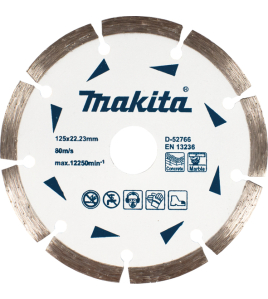 Диамантен диск Ф125, сегментен за бетон и мрамор MAKITA D-52766