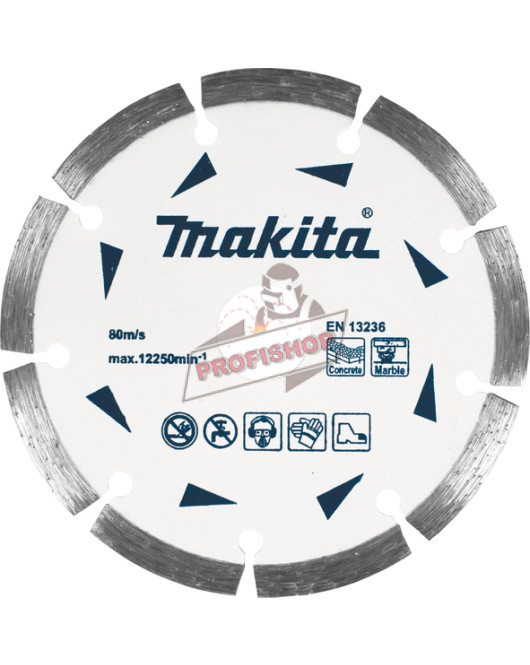 Диамантен диск, сегментен за бетон и мрамор Ф230 MAKITA D-52788 Диамантен диск, сегментен за бетон и мрамор Ф230 MAKITA D-52788
