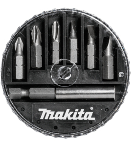 Комплект битове с магнитен държач , 1/4", 25 мм, 7 части, Makita D-73265