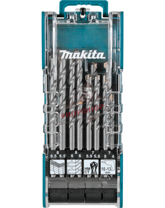 К-кт свредла за тухла 12 бр. Makita D-73483 К-кт свредла за тухла 12 бр. Makita D-73483
