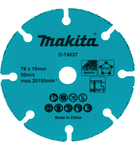 Диск карбиден MAKITA 76х1.75х10мм/ D-74837